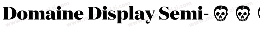 Domaine Display Semi字体转换